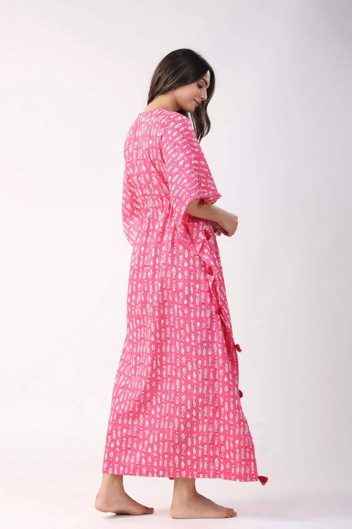 Bubblegum Fish Kaftan