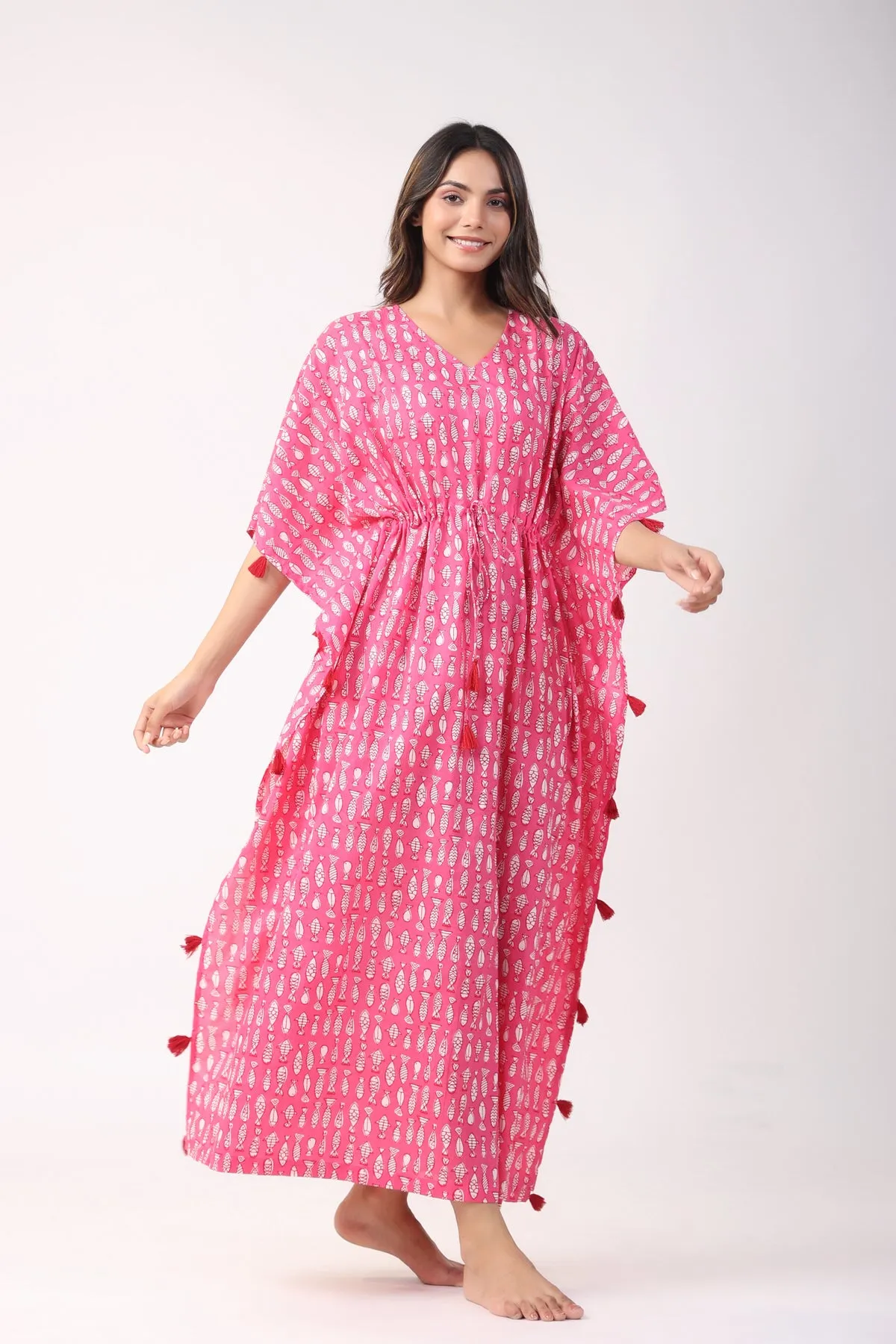 Bubblegum Fish Kaftan