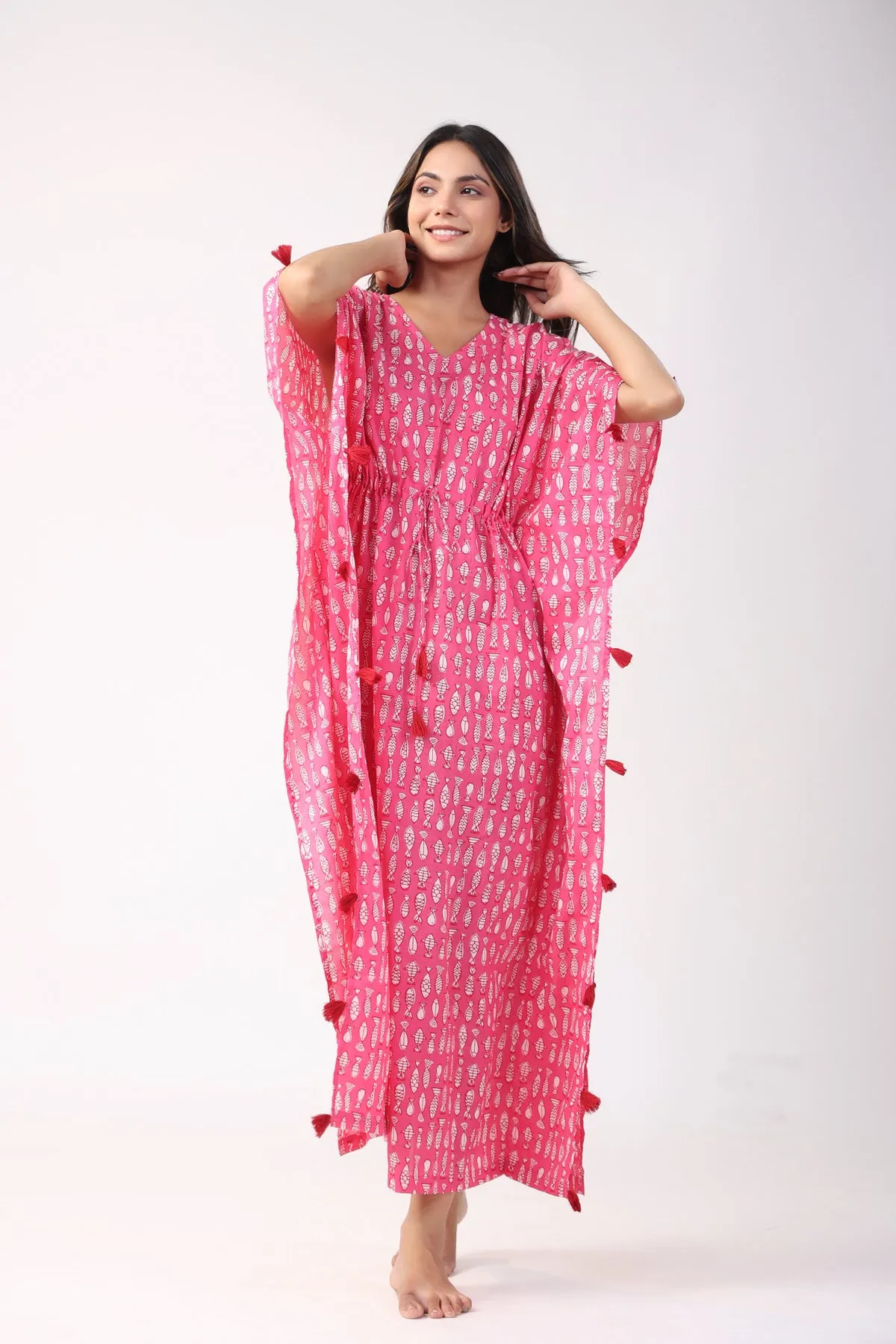 Bubblegum Fish Kaftan