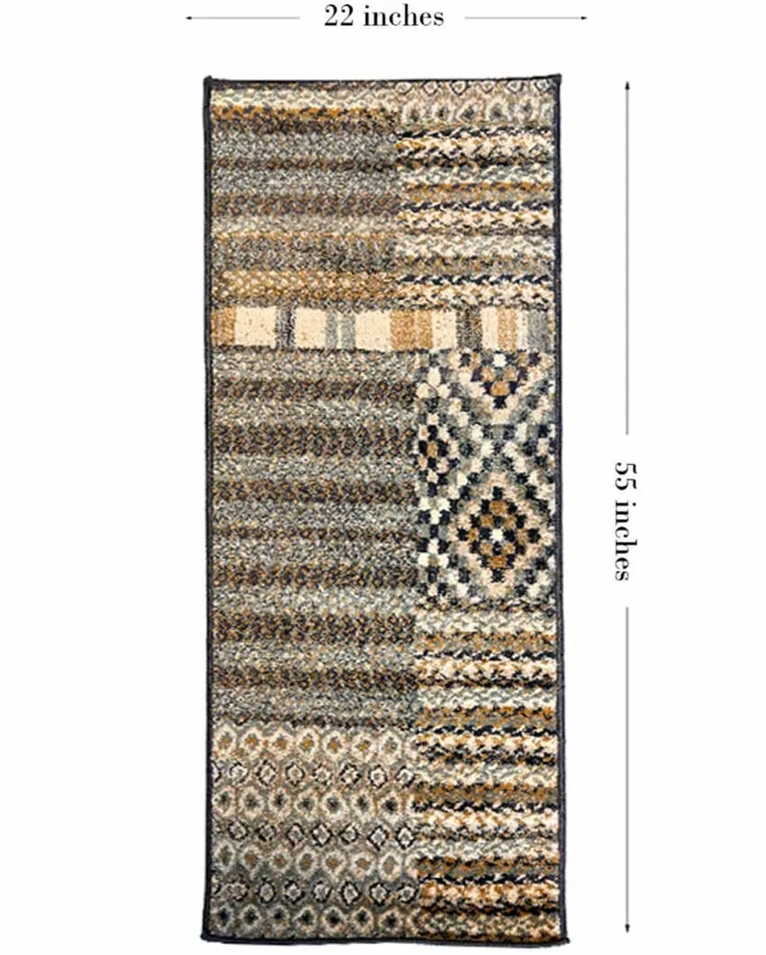 Charming Printed Polypropylene Floor Runner | 55 x 22 inches