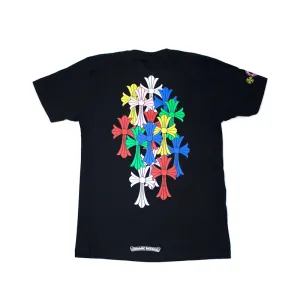 Chrome Hearts Multi Color Cross Cemetery T-Shirt Black