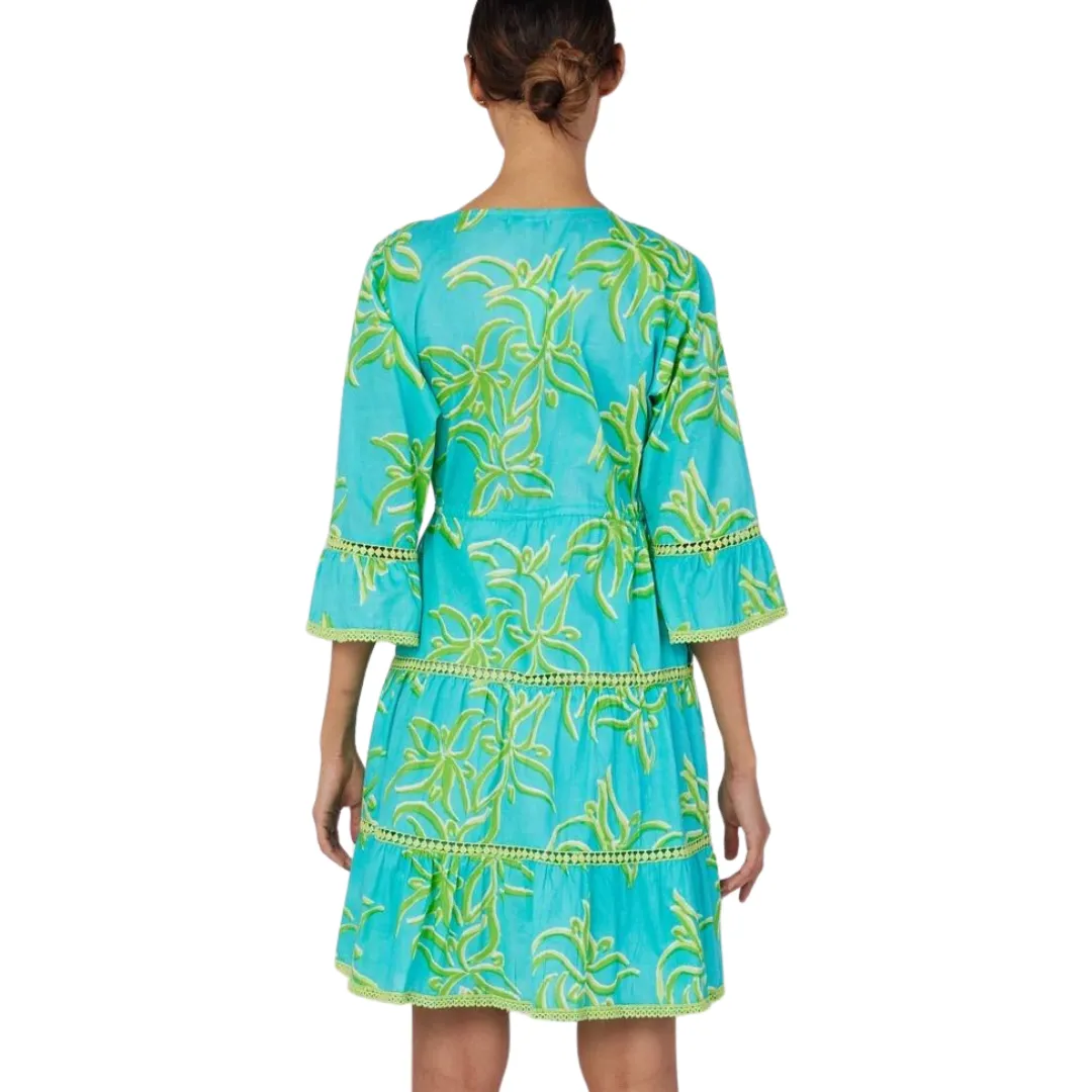 Desideria Resort Dress Blue Green