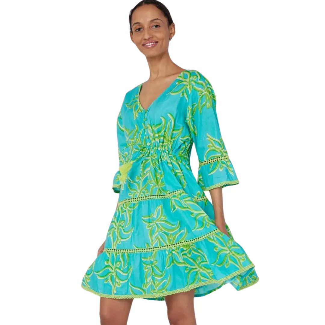 Desideria Resort Dress Blue Green