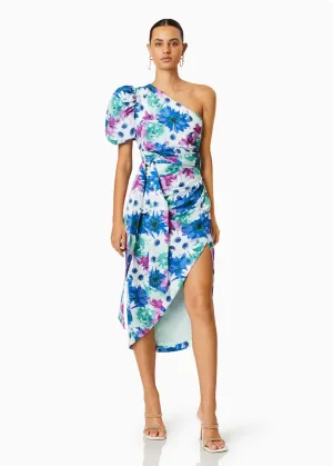 Elliatt Cove Floral Linen Midi Dress