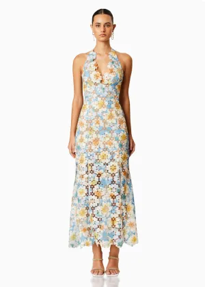 Elliatt Nesting Floral Lace Maxi Dress In Multi