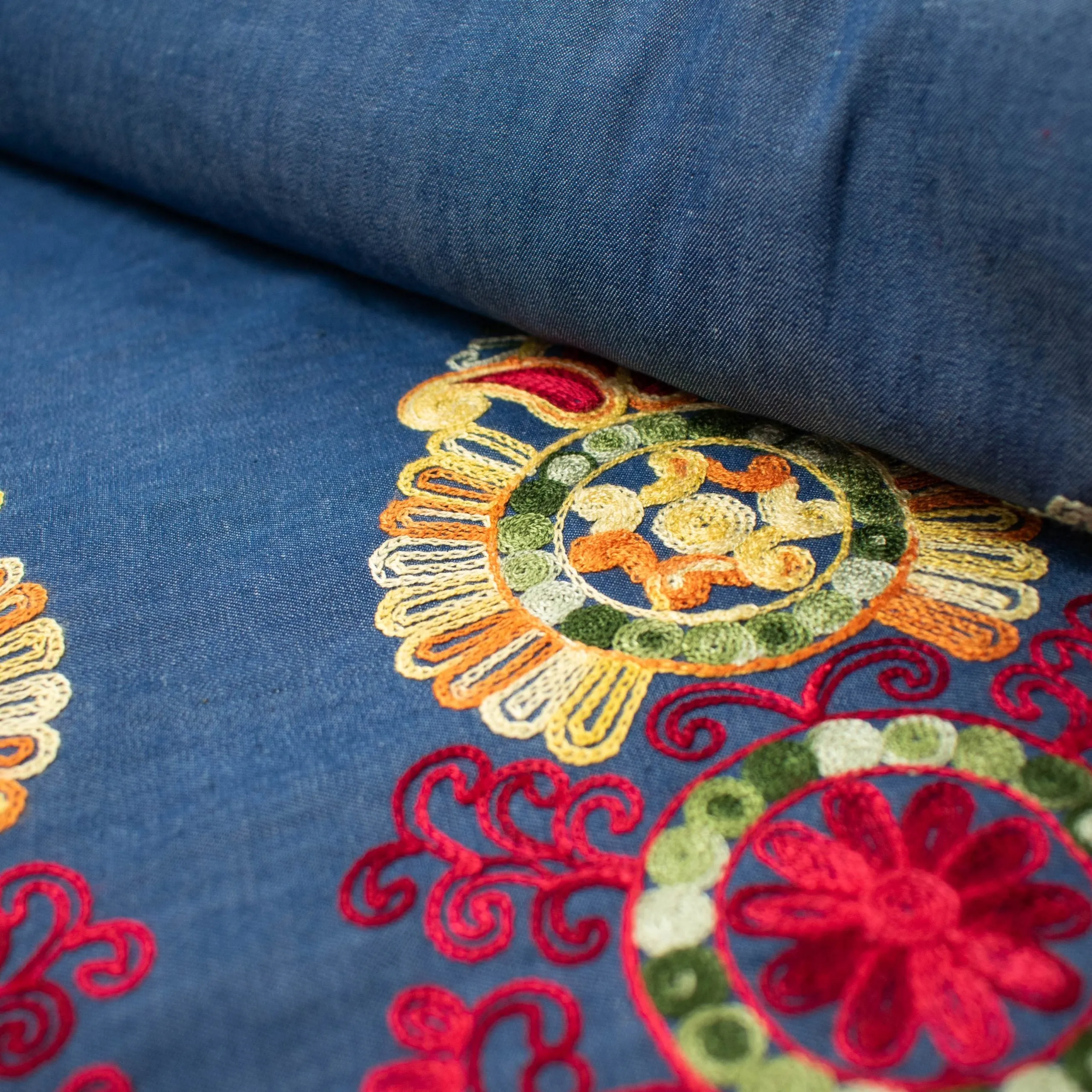 Embroidered Denim Design 377