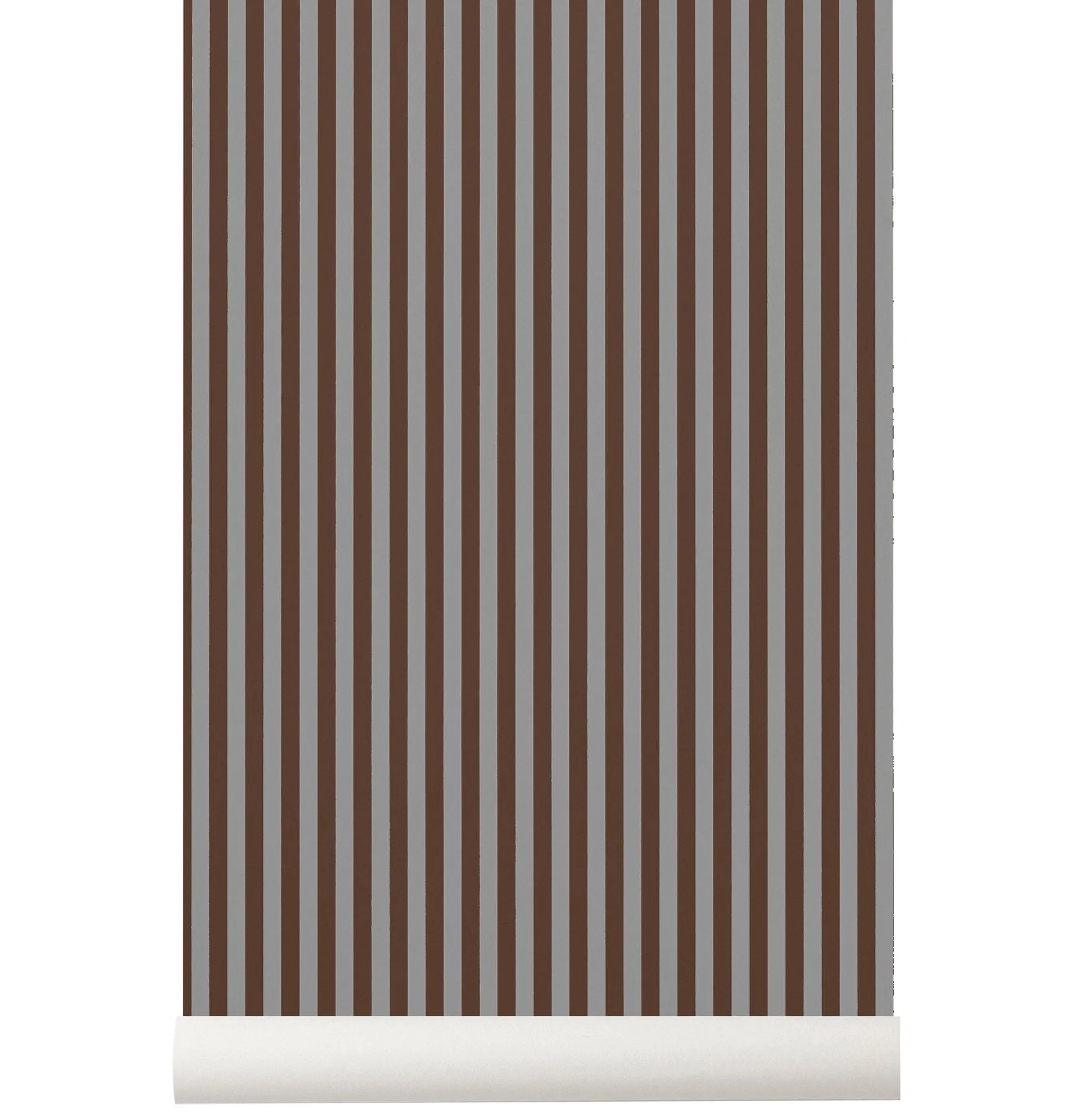 Ferm Living Thin Lines Wallpaper - Bordeaux/Grey