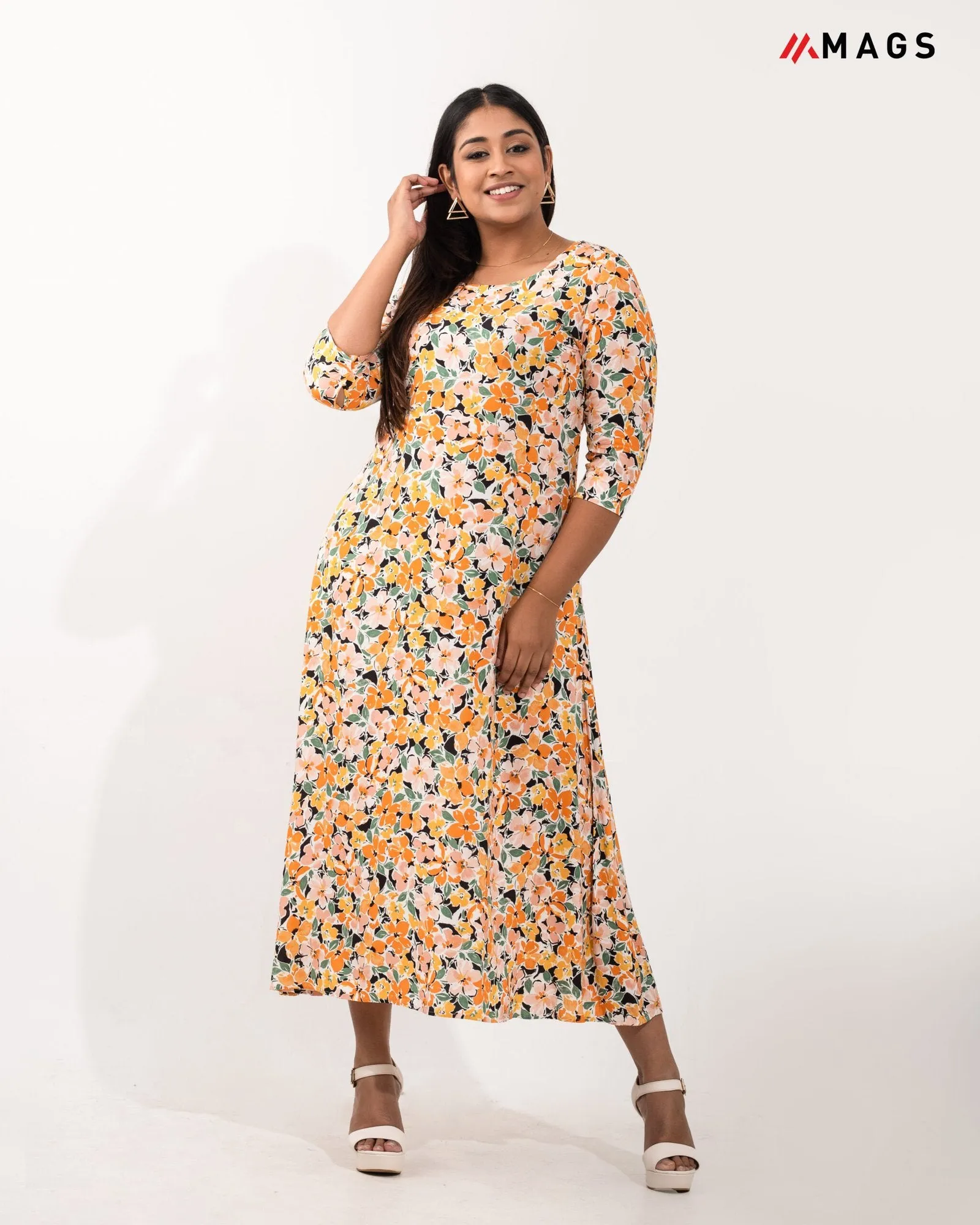 Floral Printed Maxi Dress