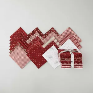 Garnets and Gingham Fat Quarter Bundle