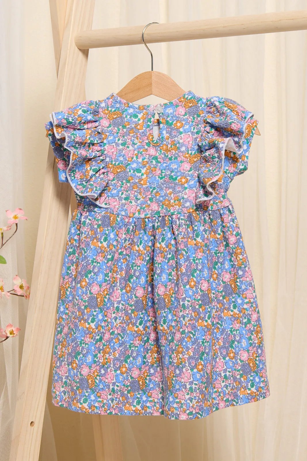 Infant Girls Multicolour Printed Dress