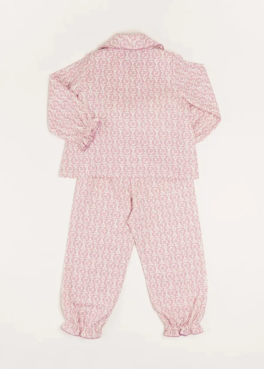 Laurel Floral Pyjamas in Pink (18mths-10yrs)