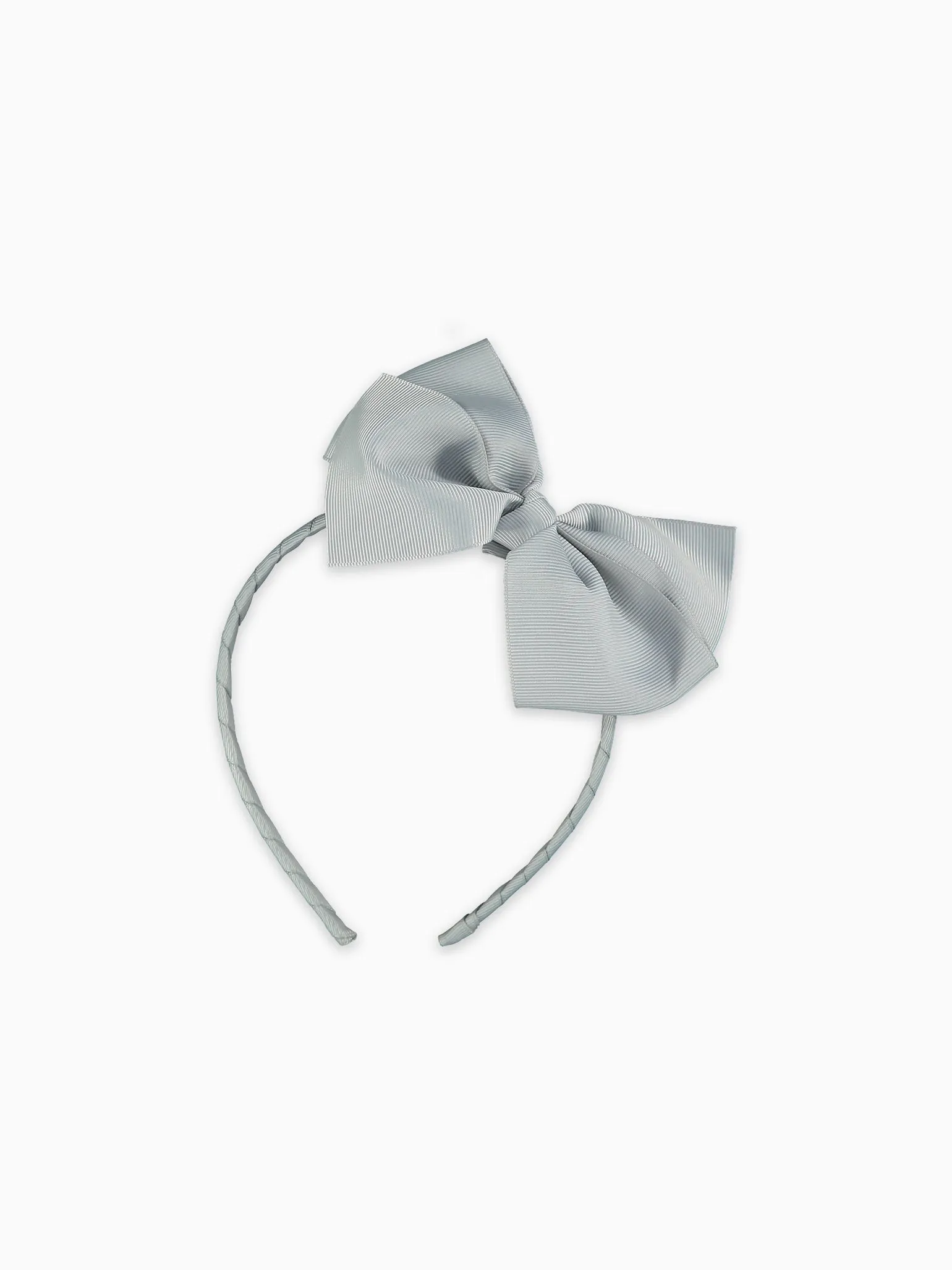 Light Grey Big Bow Girl Headband