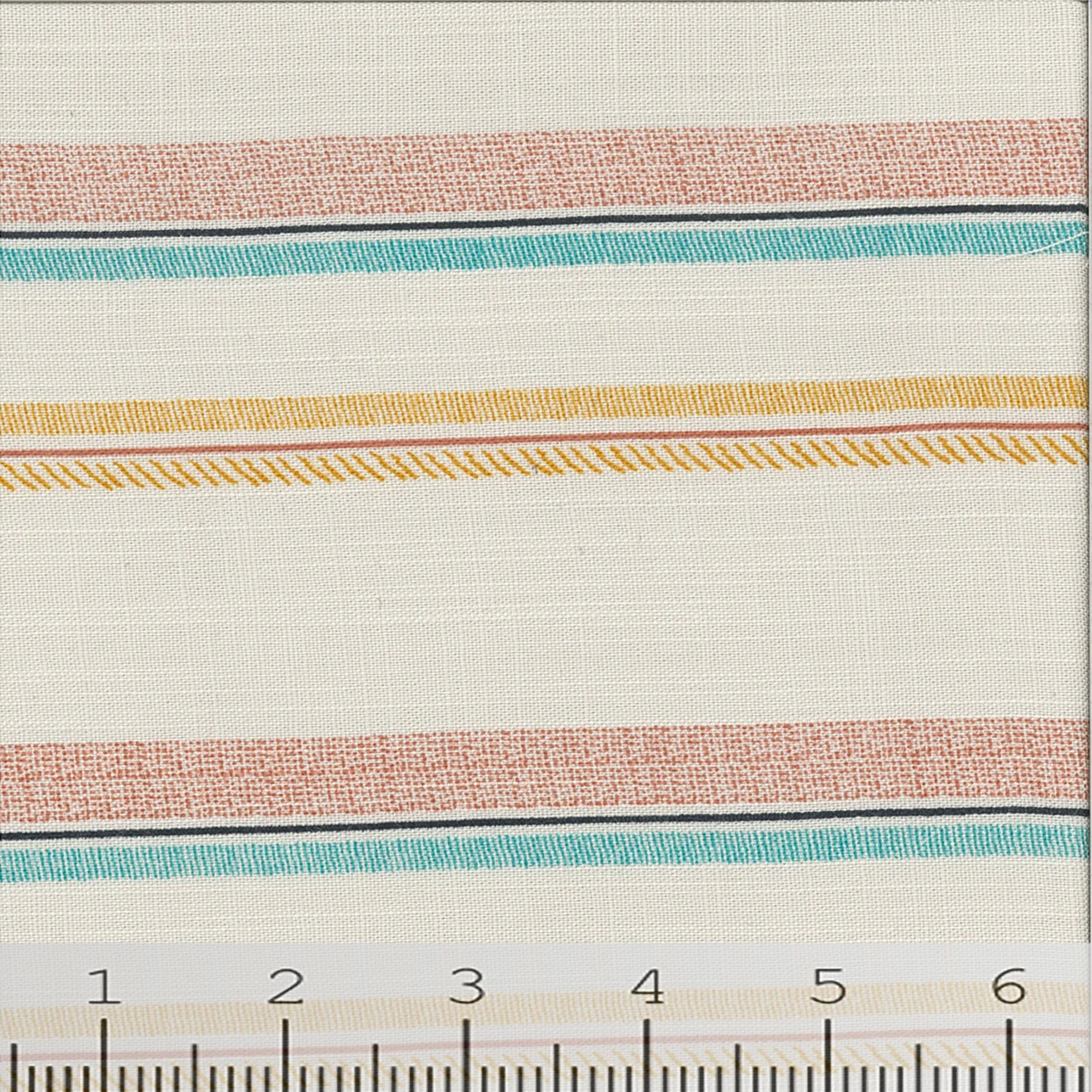 Linen Blend Stripe Print Fabric 11413