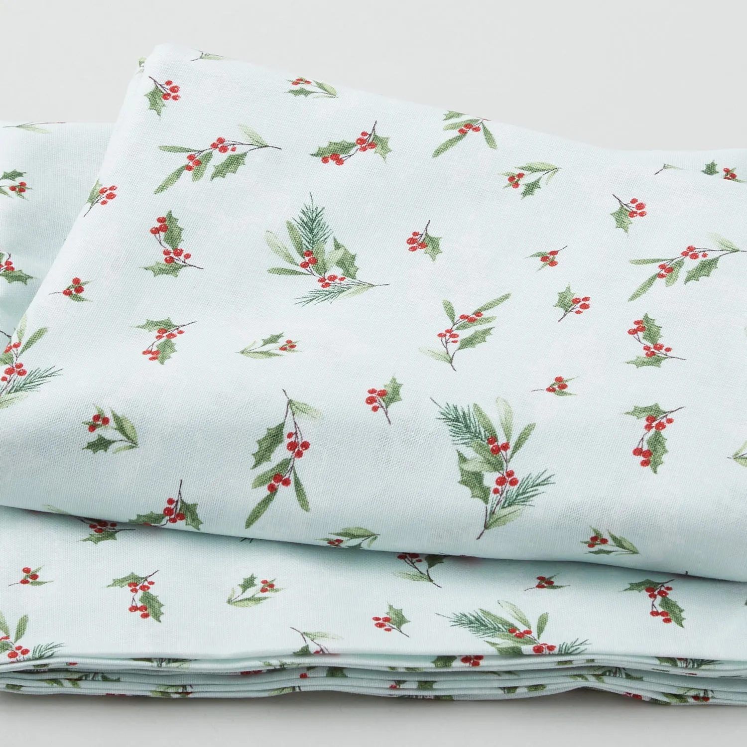 Medley in Red - Holly Toss Mint Green 3 Yard Cut