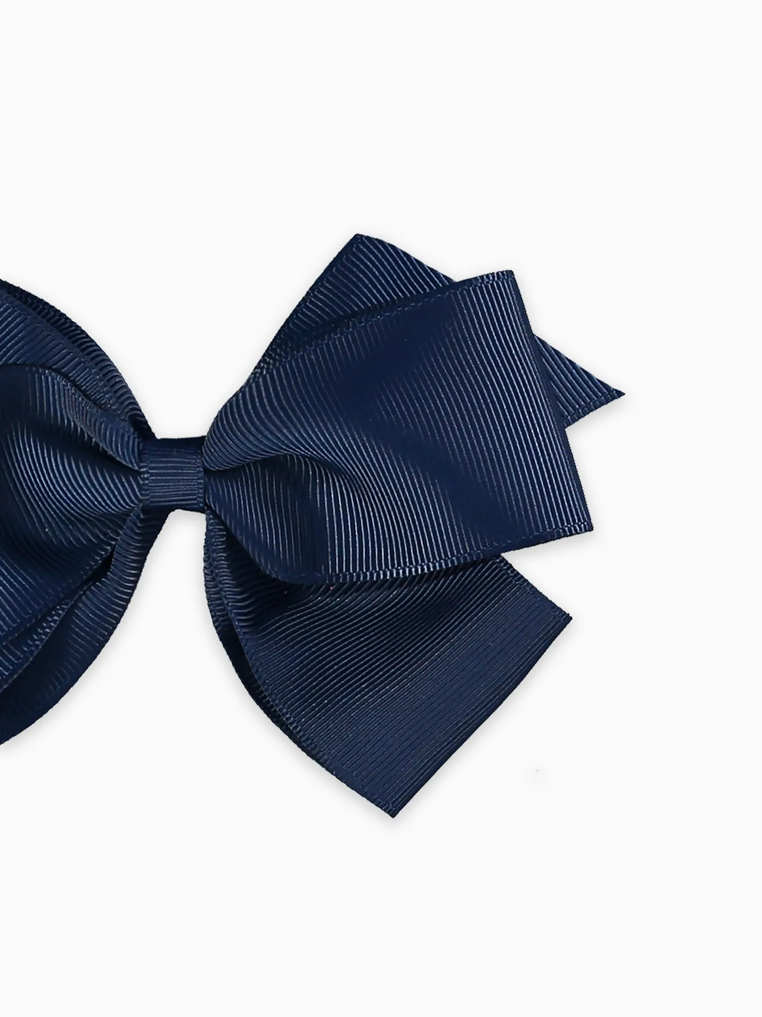 Navy Blue Big Bow Girl Clip