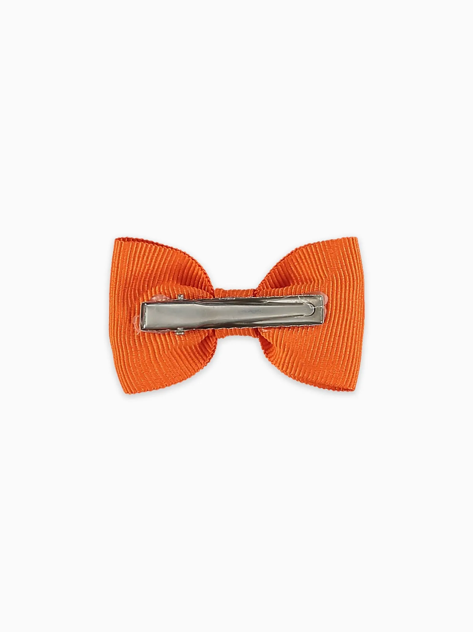 Orange Small Bow Girl Clip