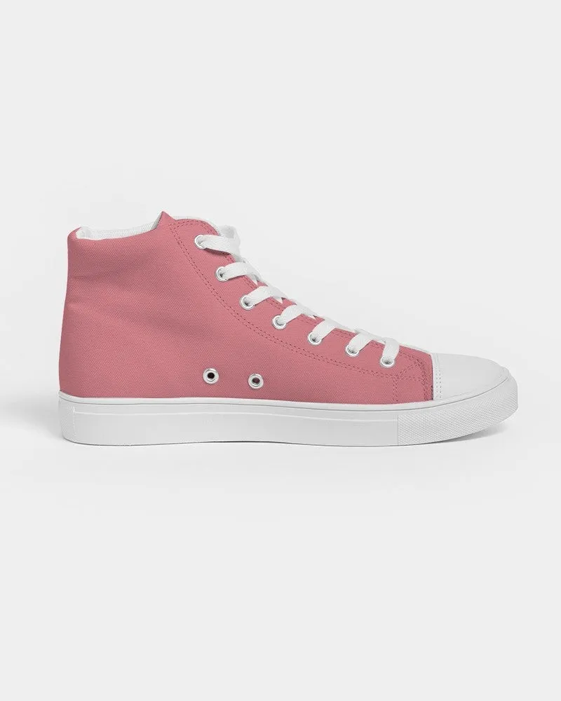 Pastel Pink Men's High-top Canvas Sneakers | Men's | Bright Pastel Pink | C0M60Y30K0