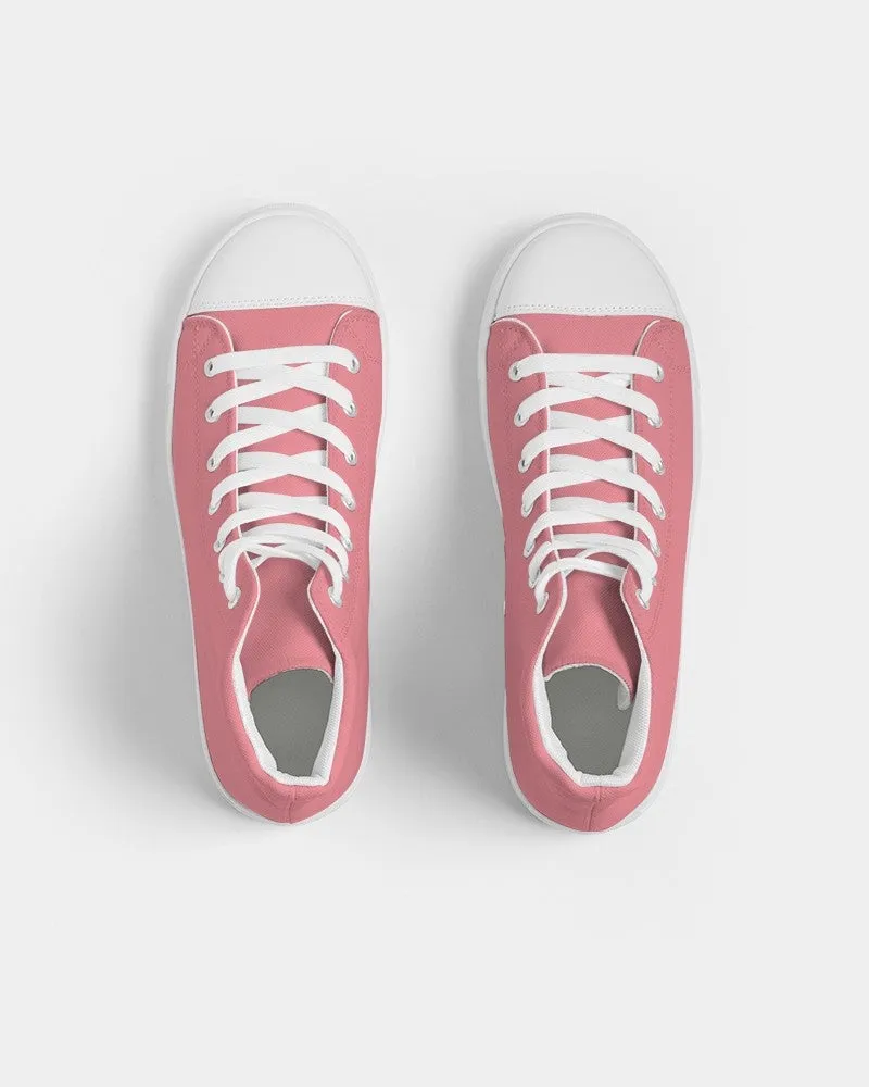 Pastel Pink Men's High-top Canvas Sneakers | Men's | Bright Pastel Pink | C0M60Y30K0