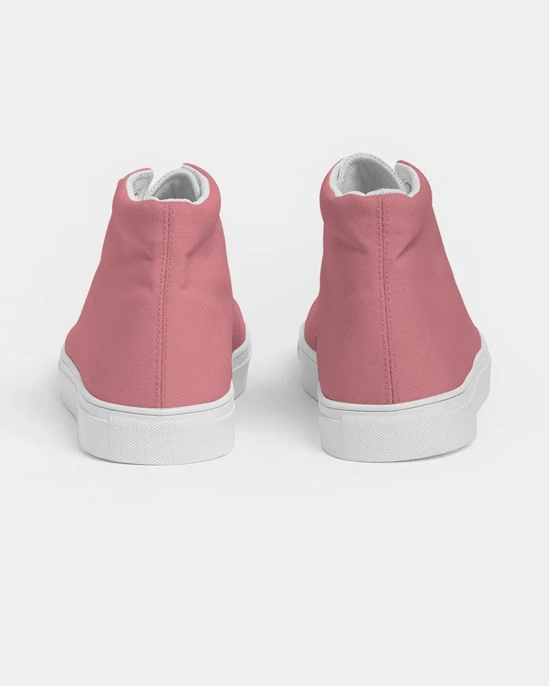 Pastel Pink Men's High-top Canvas Sneakers | Men's | Bright Pastel Pink | C0M60Y30K0