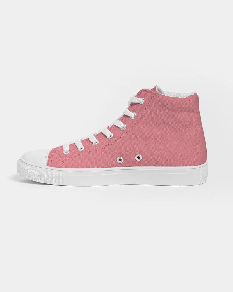 Pastel Pink Men's High-top Canvas Sneakers | Men's | Bright Pastel Pink | C0M60Y30K0