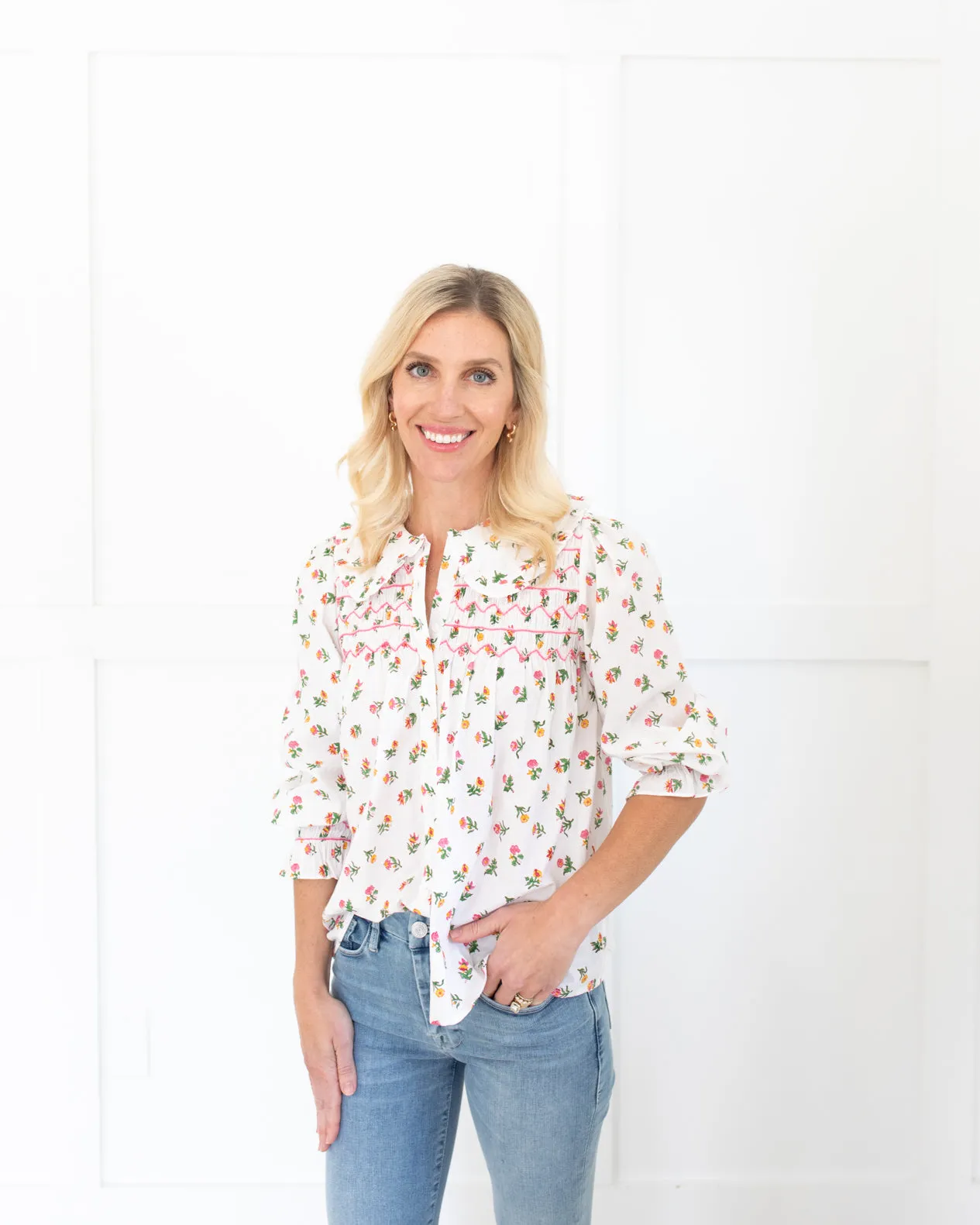 Posey Blouse in Vintage Blossom