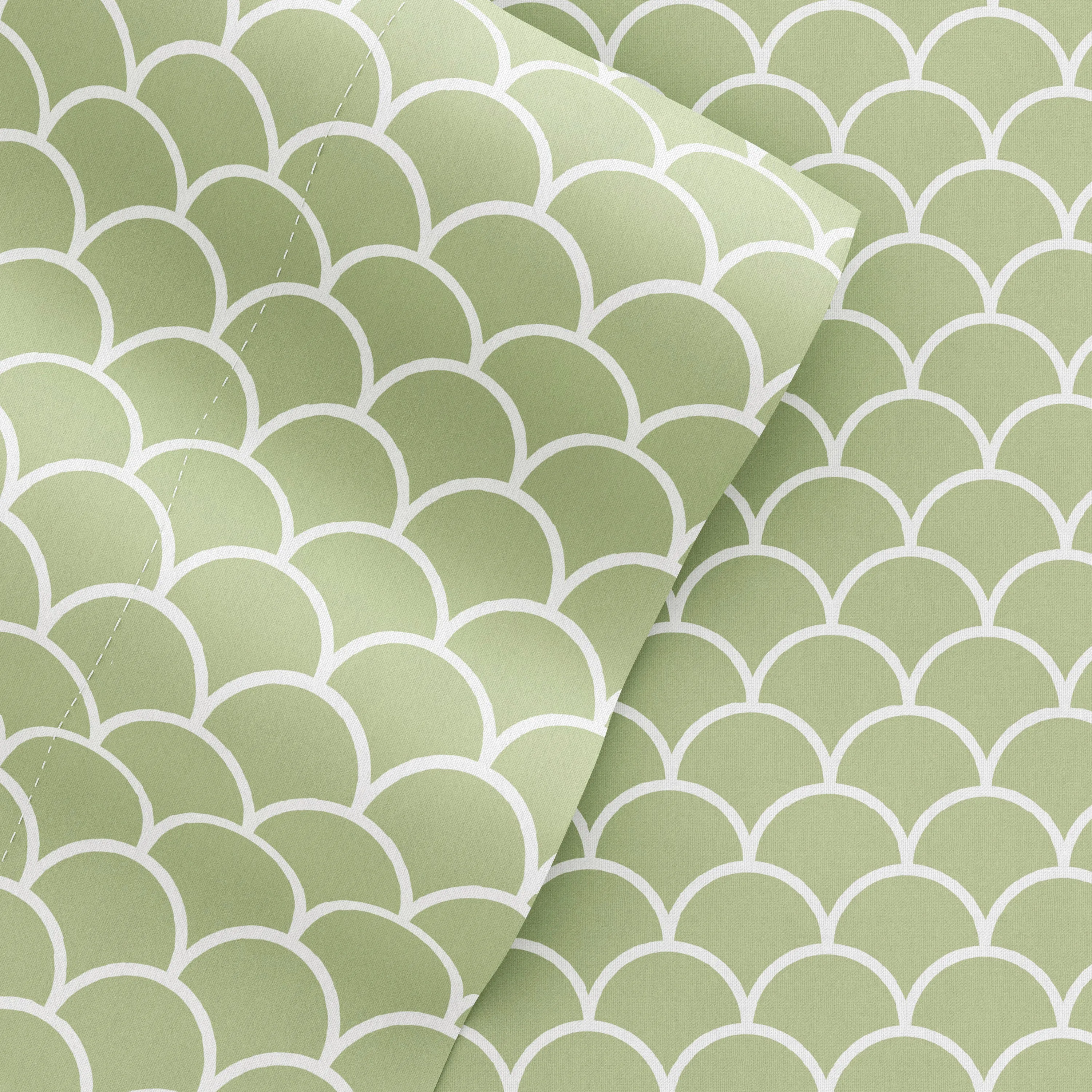 Scallops Pattern 4-Piece Sheet Set