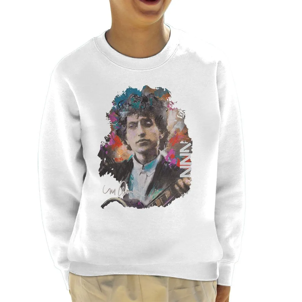 Sidney Maurer Original Portrait Of Bob Dylan Kid's Sweatshirt