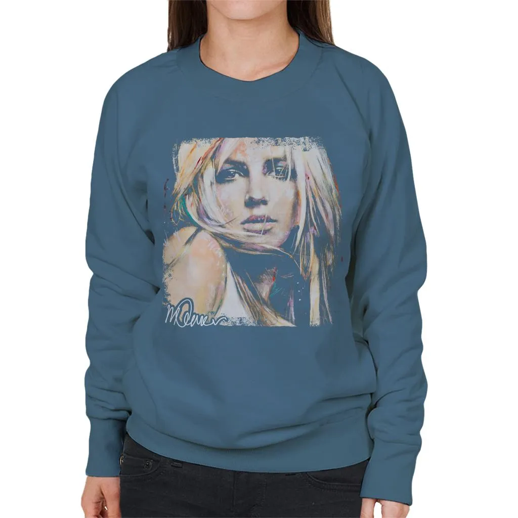 Sidney Maurer Original Portrait Of Britney Spears Women's Sweatshirt