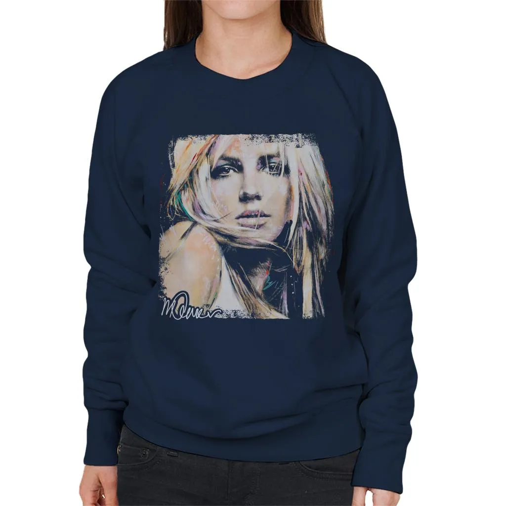 Sidney Maurer Original Portrait Of Britney Spears Women's Sweatshirt