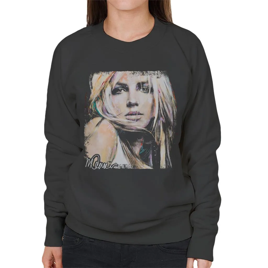 Sidney Maurer Original Portrait Of Britney Spears Women's Sweatshirt