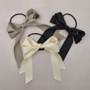 Solid Bow Hair Tie