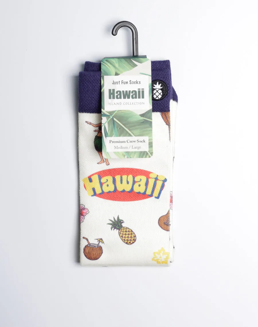 Vintage Aloha Spirit Printed Crew Socks