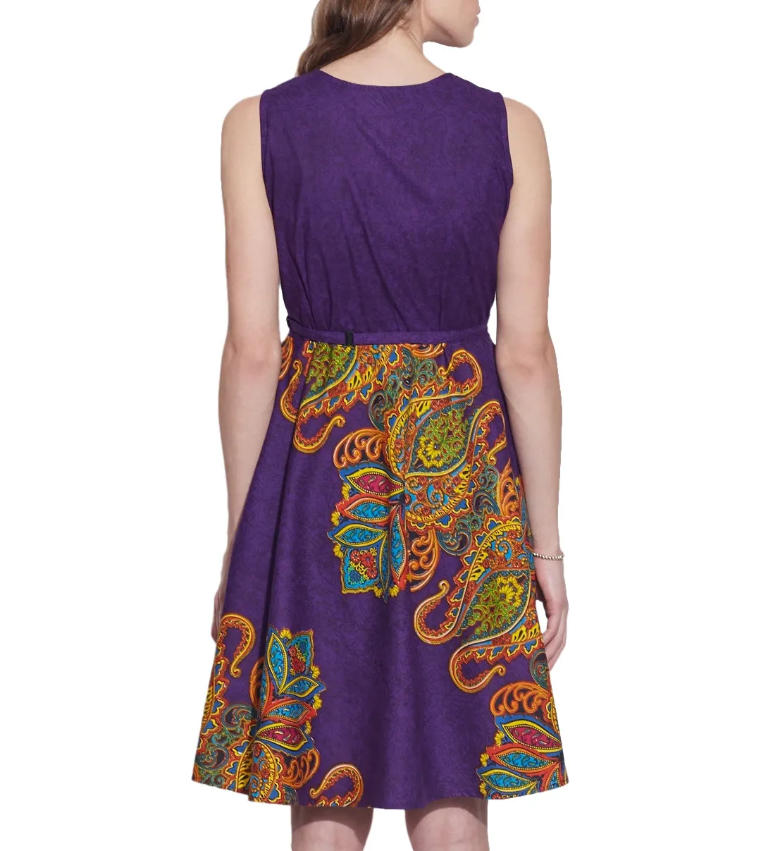 Women's Apparel Cotton Printed Dress,Machine Washable,W-CPD32-1625, Size-32 Inch