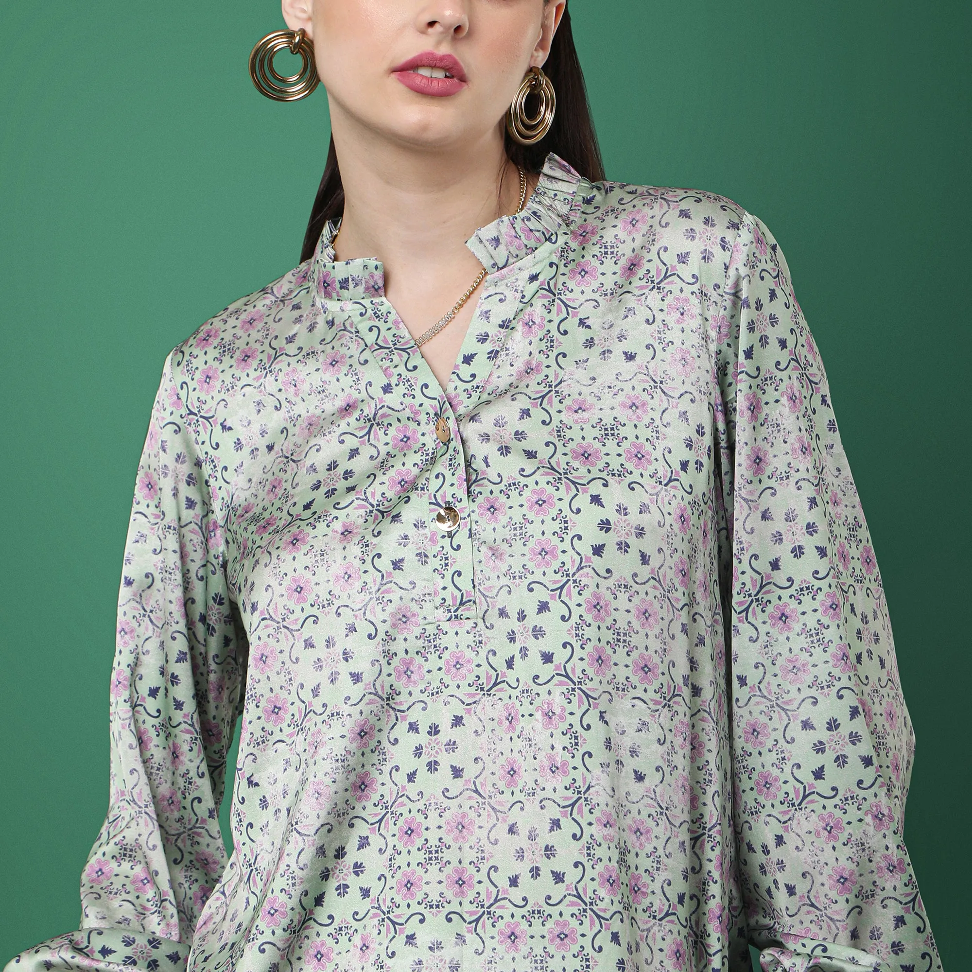 Women’s Floral Printed Full Sleeve Top